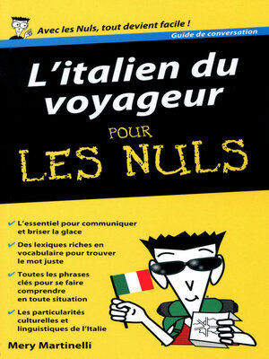 cover image of L'Italien du voyageur Guide de conversation pour les Nuls